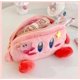 thumbnail image 3 of Lindo estuche de lápices rosa con insignia de acrílico, bolsa de maquillaje Kawaii, bolsa de lápices japonesa, bolsa de papelería de anime, regalo para niñas y mujeres brillar Electrónica, 3 of 5