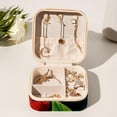 thumbnail image 6 of Apple Travel Portable Square Jewelry Stand with Box, Display, and Bracelet Holder - Ideal for Rings, Earrings, Necklaces, and More - Suitable for Girls and Women, 6 of 6