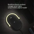 thumbnail image 2 of Chargeur Sans Fil 3 en 1 Lampe de Chevet Led Tactile Support de Téléphone Noir, 2 of 3