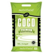 Nutrifield Coco Coir Premium RHP Certified 9 Quarts /10 Liter /2.6 Gallon Pre Buffered Pure Organic Coconut Coir Fiber Potting Soil Indoor /Outdoor Grow Plants Flower Vegetable Garden