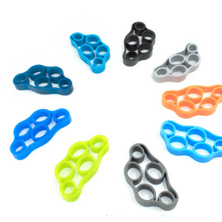 3 Colors Finger Stretcher Strengthener Power Exercise Hand Grips Finger ...