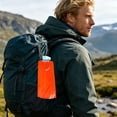 thumbnail image 5 of Collapsible Reusable Leakproof Foldable Water Bottle with Clasp for Outdoor Sports Camping Traveling Biking(Orange,700ML / 23.7Oz), 5 of 5