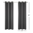 thumbnail image 5 of Deconovo Thermal Insulated Noise Reducing Solid Blackout Curtains for Living Room (Dark Gray, 42"x84", 2 Panels), 5 of 14