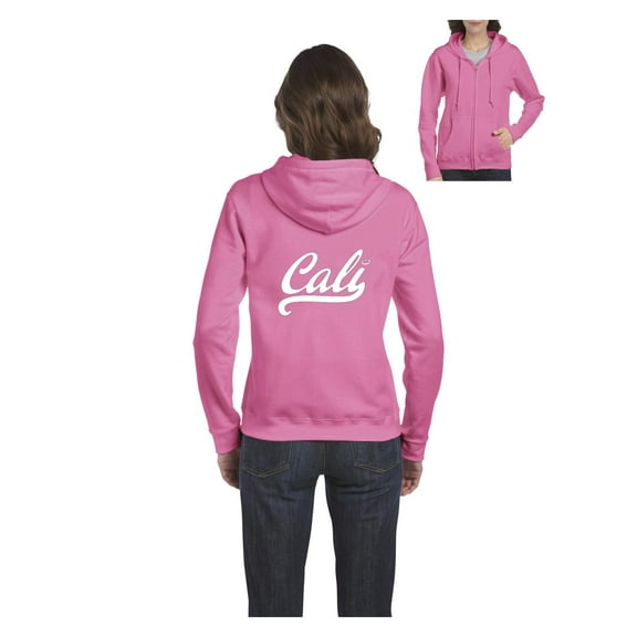 Womens California Cali Full-Zip Hooded Sweatshirt