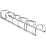 ZENY Adjustable Bike Floor Parking Rack, 1-6 Bicycle Storage Stand for Home Garage Indoor Outdoor,Sliver