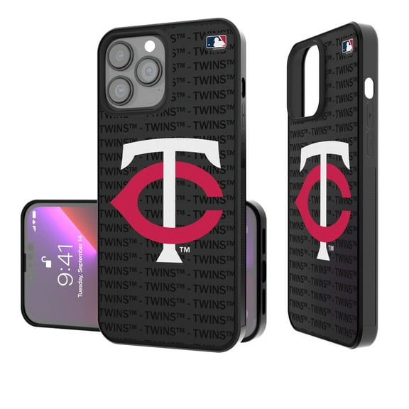 Minnesota Twins iPhone Text Backdrop Design Bump Case
