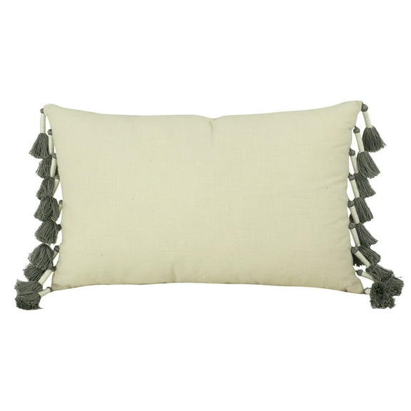 Nikki Chu Gingko Collection 12" x 20" Tassel Decorative Pillow
