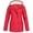 Watermelon red, variant on Baqcunre Womens Jacket Women's Solid Color Fashion Casual Zipper Button Double Pocket Drawstring Hooded Charge Coat Womens Coats Rain Jacket Women Winter Jackets for Women Black L