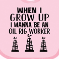 thumbnail image 4 of Inktastic Future Oil Rig Worker Boys or Girls Baby Bib, 4 of 4
