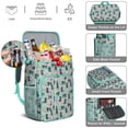 thumbnail image 5 of Travel Cooler Bag - Bichon Dog Blue Florals Camping Beer Cooler Backpack with Bottle Opener- Waterproof Insulated Picnic Backpacks - Cooler Bag for Beach, 5 of 6