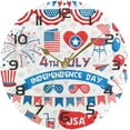 thumbnail image 5 of GZHJMY Independence Day Wall Clock, 10" Silent Non Ticking Round Clock, Oil Painting Easy to Read Clock for Living Room Bedroom Bathroom Home Decor Holiday Gifts, 5 of 7