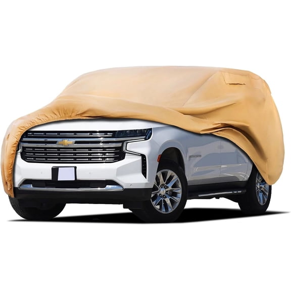 Heavy Duty Outdoor Car Cover Custom Fit for 2014-2026 Chevy Suburban,Windproof All Weather Waterproof Sun Rain UV Dust Snow Protection Outdoor Car Covers