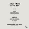 thumbnail image 4 of Allswell Full/Queen Duvet Cover Set, Cotton Linen, 3-Piece, Taupe Fog, 4 of 11