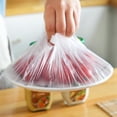 thumbnail image 6 of Fresh Keeping Bags, Plastic Sealing Bags Food Cover, Universal Kitchen Wrap Seal Fresh Keeping Caps Fresh Keeping Bags Covers,Plastic Stretchable Food Covers for Leftover And Meal Prep 100PCS, 6 of 9
