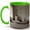 Green, variant on Soft Beige Living Room 11oz Ceramic Mug, Minimal Interior Coffee Cup