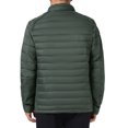 thumbnail image 3 of CHAQUETA PUFFER CON CREMALLERA Y CUELLO ALTO PARA HOMBRE INSPIRADA EN CHIC, COLOR SÓLIDO, TAMAÑO 2XL, VERDE OSCURO, 3 of 6