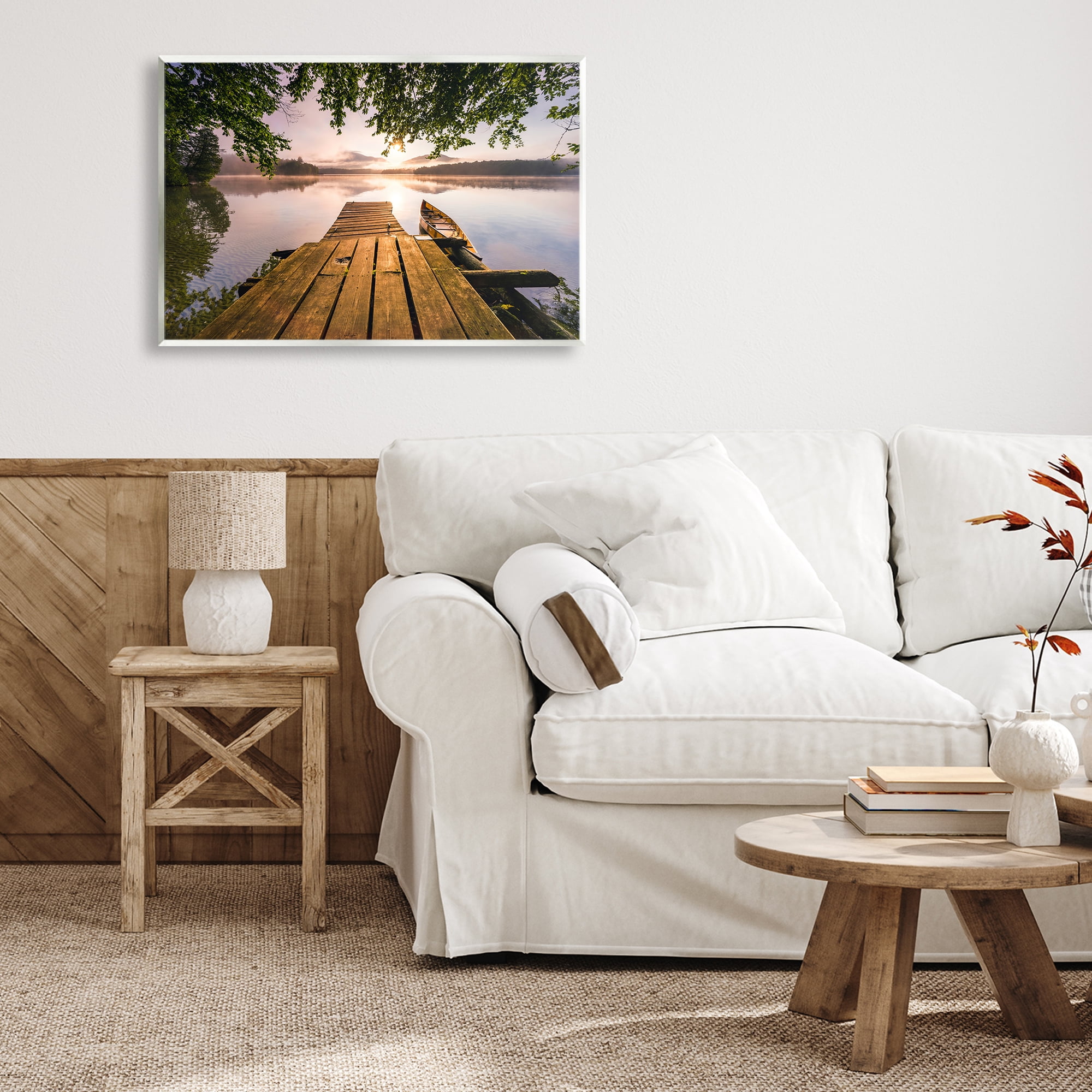 Stupell Industries Misty Morning Light on Lake Wall Plaque Art, design by Jonathan Zaharek