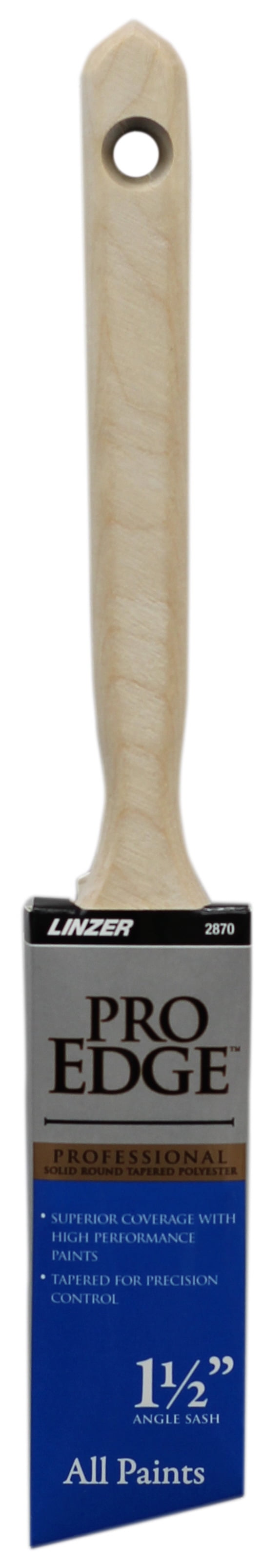 1.5' Linzer Pro Edge Polyester Blend Angle Sash Household Paint Brush