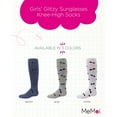 thumbnail image 2 of MeMoi  Glitzy Sunglasses Knee-High Socks - Girls - Female, 4, Denim, 2 of 7