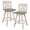 White, variant on Lexicon Amsonia K-back Counter Height Dining Swivel Chair in Black (Set of 2)