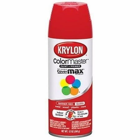 Krylon Paint Enamel, 12 oz, Banner Red, 2 cans (Best Enamel Paint For Furniture)