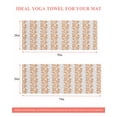 thumbnail image 6 of Orange Gray Botanical Yoga Towel for Hot Yoga Non Slip, Pastoral Spring Summer Leaf Aesthetics Yoga Mat Towel Absorbent Yoga Sweat Towels Microfiber Hot Yoga Blanket for Bikram Pilates 26"x70", 6 of 7