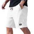 thumbnail image 3 of IAJDKMEK Men's Summer Color Casual Shorts - Textured Multi-Pocket Shorts, Great Hiking Shorts and Everyday Shorts for Men,White 2XL, 3 of 5