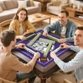 thumbnail image 7 of Football Mahjong Mat with Rules, 31.5*31.5in Anti Slip American Mahjong Mat for Table, Noise Reduction, Neoprene Mah jongg Mats with Carrying Bag & 3 Dices, Mahjong Sets Gift, Board Tile Games Mats, 7 of 7