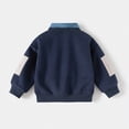 thumbnail image 5 of 12-18 Months Toddler Baby Boys Sweatshirt Casual Patch Shirt Collar Pullover Sweatshirt Fashion Fall Winter Clothes For Boys 12 18 24 Months 2t 3t 4t 5t 6t 7t Toddler Kids, 5 of 7