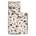 thumbnail image 2 of White Christmas Santa Pattern Toddler Nap Mats for Kids Preschool,50"x20" Sleeping Mat Bag or Kids,Toddler Sleeping Bag,Toddler Nap Mat or Daycare, 2 of 6