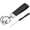 Black Silver, variant on Car Key Chain Ring Clip Leather Keychain Fob Wristlet with Anti-Lost D Brown Silver -