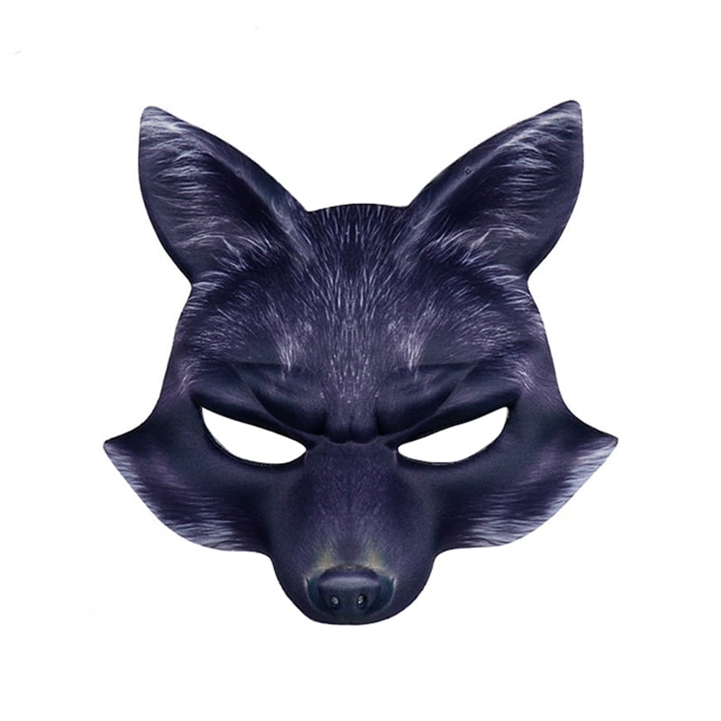 Wire Animal Fox Cosplay Costume Mask Halloween LED Lights Masks