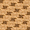 thumbnail image 1 of Ahgly Company Indoor Square Patterned Cantaloupe Orange Area Rugs, 5' Square, 1 of 6