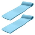 thumbnail image 1 of TRC Recreation Sunsation 1.75" Foam Pool Float Lounger w/ Headrest, 2 Pack, Metallic Blue, 1 of 10