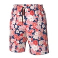 thumbnail image 4 of Balery Japanese Cherry Blossoms Traje de Baño Estilo Hawaiano para Hombre, Shorts de Secado Rápido con Bolsillos-X-Large, 4 of 6