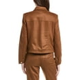 thumbnail image 2 of T Tahari womens  Snap Jacket, m, Brown, 2 of 3