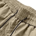 thumbnail image 4 of Denim Shorts for Men Small Summer Gym Shorts for Men Loose Elastic Waist Drawstring Cargo Shorts with Pocket Lightweight Casual Sports Shorts Brown L, 4 of 7