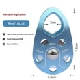 thumbnail image 2 of Micro Mobile Single Pulley,22kN(2200kg) for Rigging Arborist Climbing Rescue,2pcs Climbing Pulley with Ball Bearing for Rock Climbing Arborist, 2 of 5