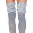 thumbnail image 2 of Leg Avenue Women’s Knee Scrunch Socks, Gray, One Size, 2 of 3