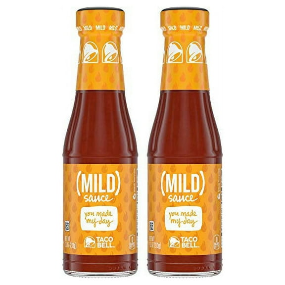 Taco Bell MILD Sauce, 7.5 oz Bottle ( 2 - Pack )