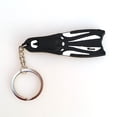 thumbnail image 3 of Novelty Flippers Key Chain Holder Keyring Keychain - White, 13cm, 3 of 8