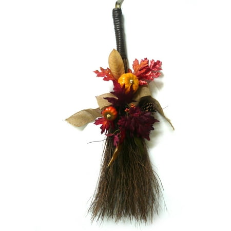 broom pumpkin harvest yellow