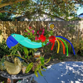 thumbnail image 2 of Metal Flower Pot Exquisite Flying Bird Shape Colorful Parrot Flower Pot Hanging Planter Garden Decorative Flower Pot,S,A, 2 of 5