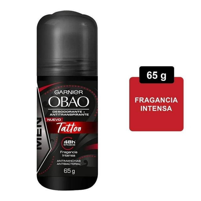 Desodorante antitranspirante Garnier Obao tattoo en roll on para hombre 65 g