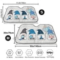 thumbnail image 3 of Kdxio Snow Gnome for Winter Print Windshield Sun Shade,UV Rays and Sun Heat Protection,Sunshade for Car Windshield,Car Shade Front Windshield - Medium, 3 of 6