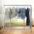 thumbnail image 4 of Garment Rack Cover Transparent PEVA Rail Rack Cover Clear Zip Clothing Dustproof Waterproof Bag Apparel Storage Display, 4 of 6