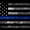 Police Flag, variant on Elephant Stock Police Flag Wall Art - Horizontal Canvas Wall Art - Dining Room Wall Decor - Our America Canvas - Black And Gray Decor - 12" x 8"
