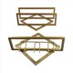 thumbnail image 3 of Upside Down Wine Rack Storage Organizer Wine Bottle Rack Gold, 3 of 5
