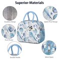 thumbnail image 4 of Lunch Bag Lunch Box for Women Reusable Insulated Lunch Bags,Water-Resistant Starfish Ocean Vintage Conch (2) Cooler Lunch Tote Bag, Large Capacity for Work Travel Picnic, 4 of 6