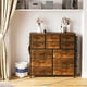 thumbnail image 3 of ChaoLink Cajonera para dormitorio, cómoda para pasillo, recibidor, organizador de almacenamiento con tela, marco metálico resistente, superficie de madera, 3 of 7